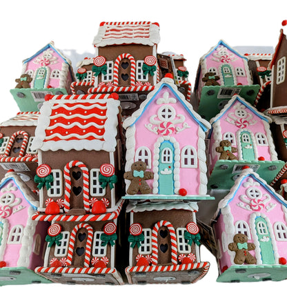 19 Maisons de Noël en pain d’épices lumineuse LED