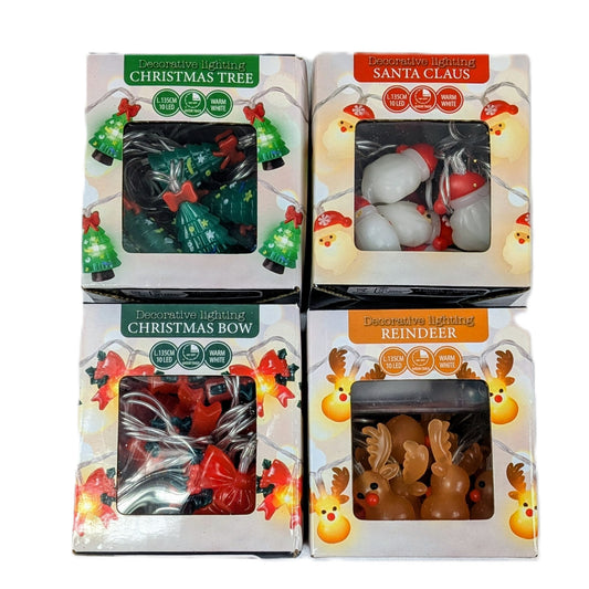 28 Boites de Guirlande lumineuse décorative LED Noël – 10 LED Fonctionne à piles