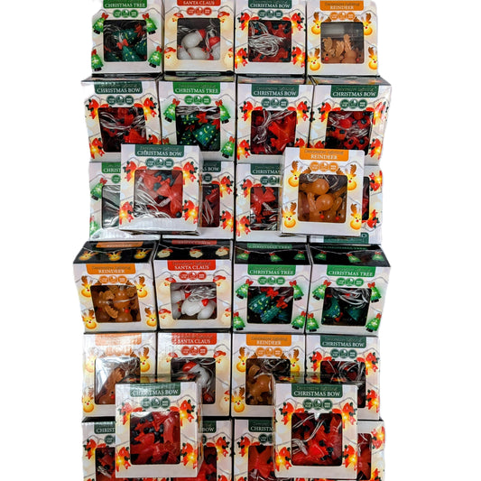 28 Boites de Guirlande lumineuse décorative LED Noël – 10 LED Fonctionne à piles