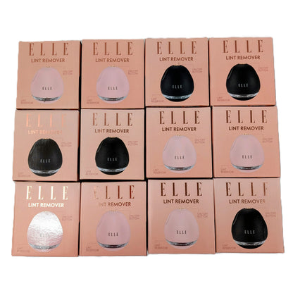 12 Boites de rasoir anti-bouloche électrique rechargeable de la marque ELLE Rose / Noir