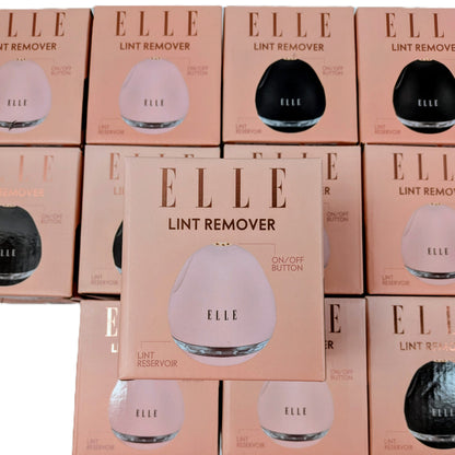 12 Boites de rasoir anti-bouloche électrique rechargeable de la marque ELLE Rose / Noir
