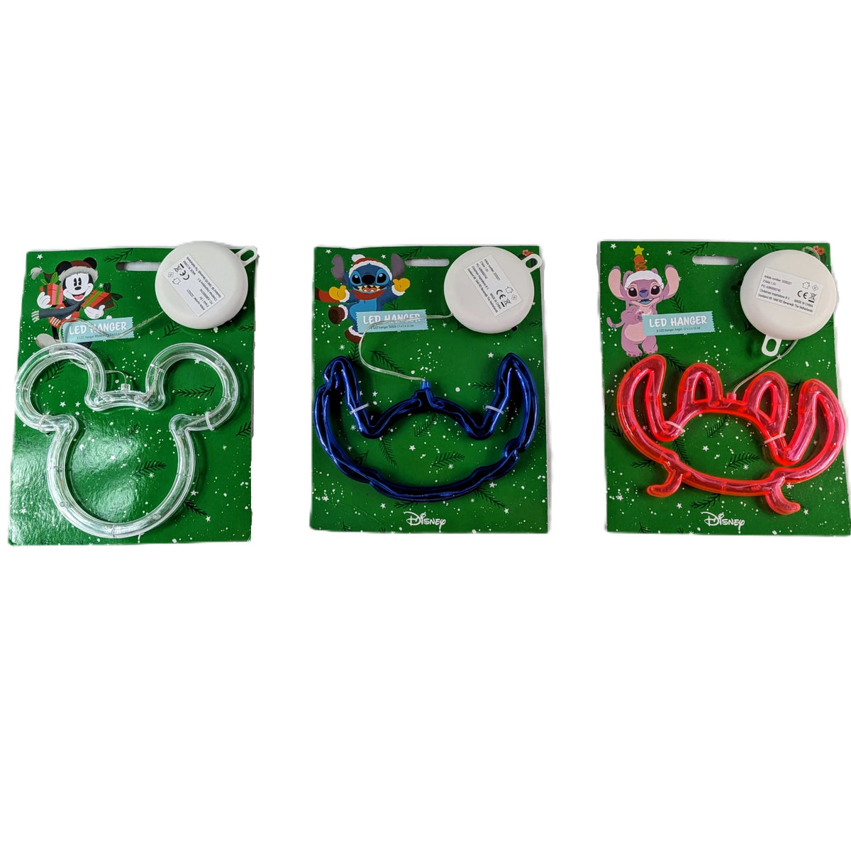 30 Suspensions Disney / Stitch, / Angel LED avec ventouse pour fenêtre