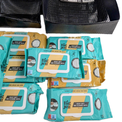 41 Pieces pour Barbecue / Grill - Chiffons de nettoyage pour barbecue - Plateaux de cuisson antiadhésive