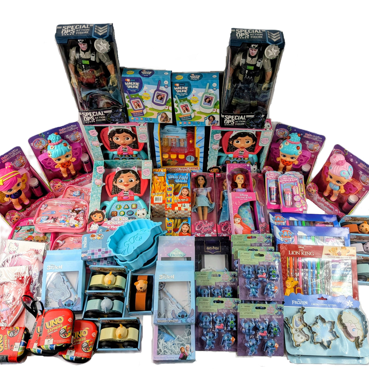 60 Articles de jouets Enfant Disney - Stitch -Barbie...