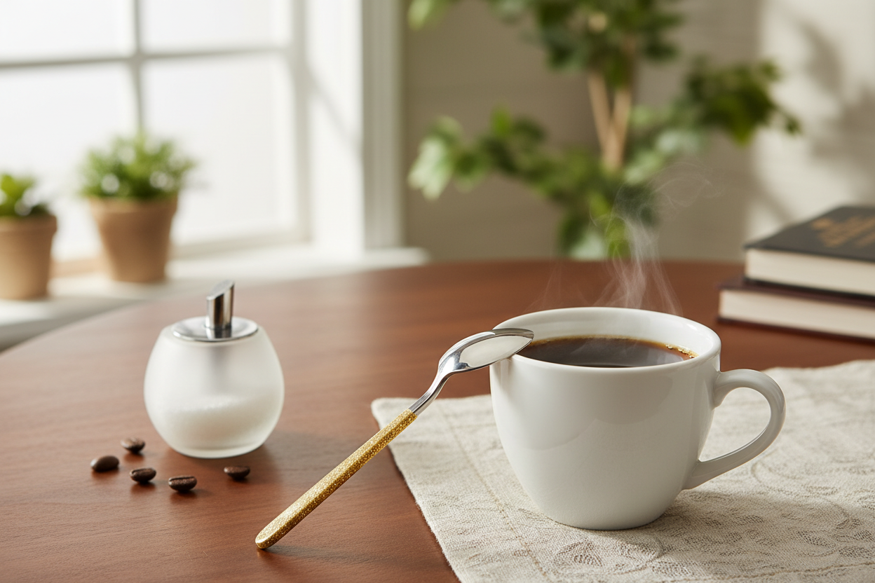 juste le manche en pailette doré