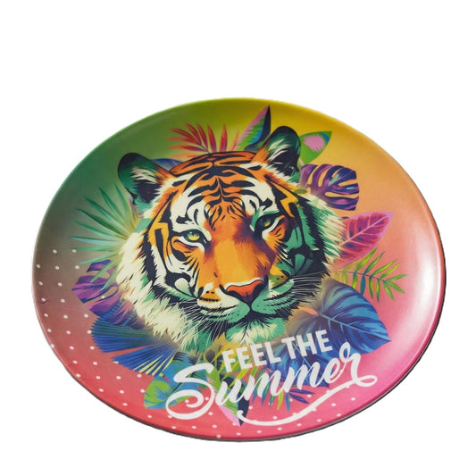 Assiette plate en Mélamine  Motif Lion 25 cm