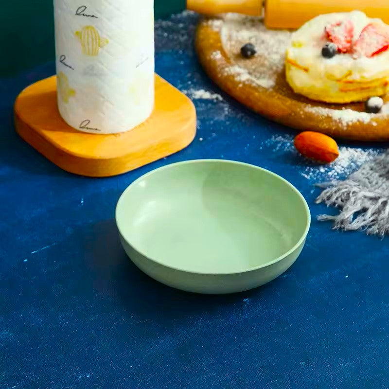 Assiette creuse en mélamine Sauge ø 25 cm.