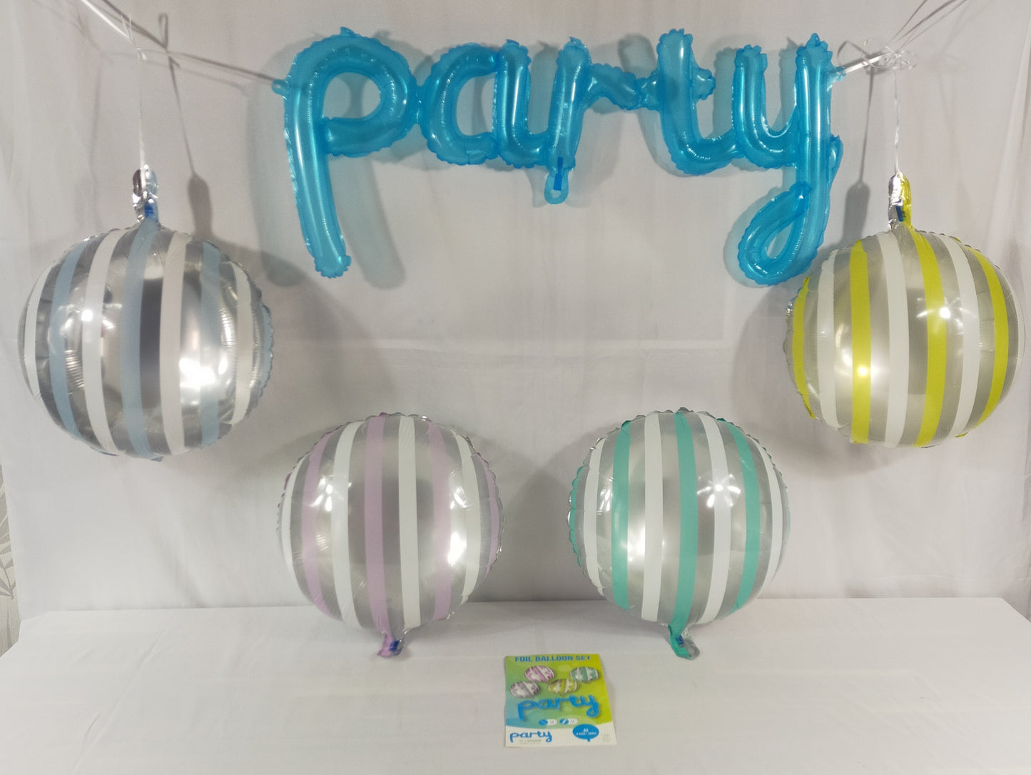 Lot de 60 sachets de 5 ballons party fête gonflable ( 0.26 e /pcs )