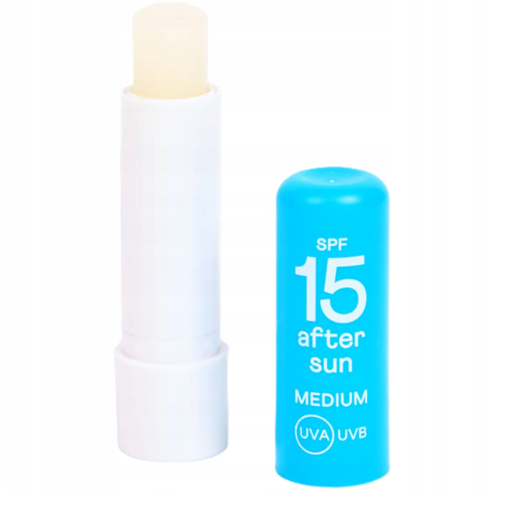 Baume à lèvres SPF 15 réparateur, protège, après soleil végane.