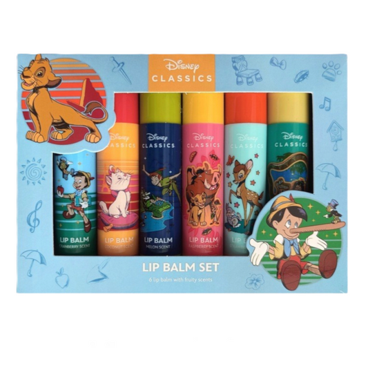 Coffret de 6 baumes à lèvres Disney Le roi lion aux senteurs fruitées