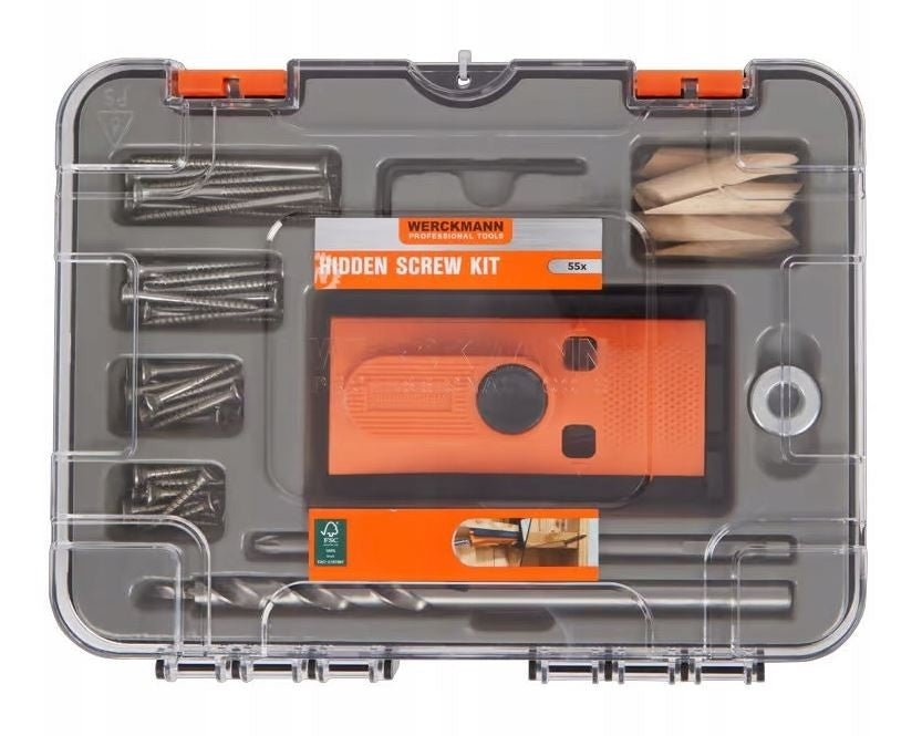 Coffret à Outils Werckmann  Kit Complet d’Accessoires et Vis pour Bricolage