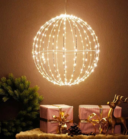 Boule XL diamètre 50 cm lumineuse 256 LED – Boule décorative scintillantes