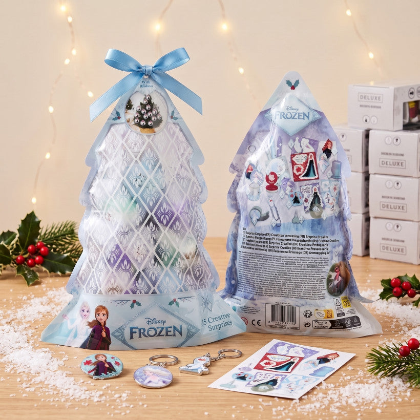15 Sachets : Ensemble de 15 boules de Noël surprise créatives Disney La Reine des Neiges et Mickey