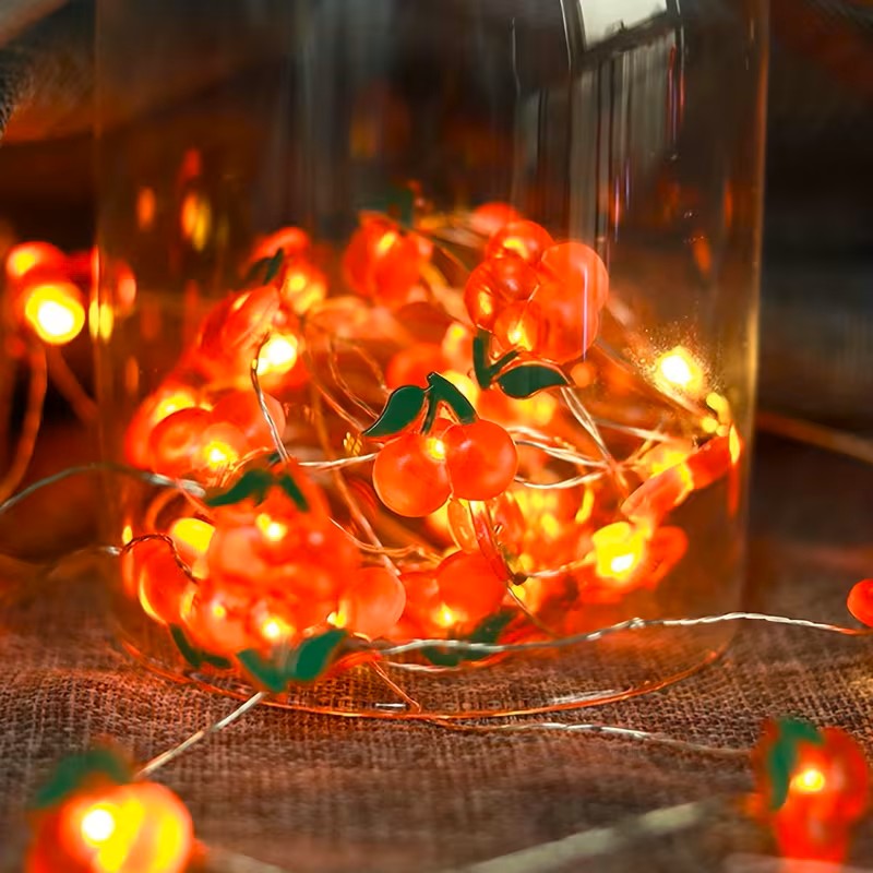 21 Guirlandes Lumineuse 20 LED Ananas / Cerise / Cactus /  Fleur