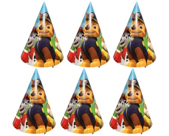 Lot de 15 Paquets de 6 Chapeaux de fête Paw Patrol/Patrouille ( 1 e /pcs )