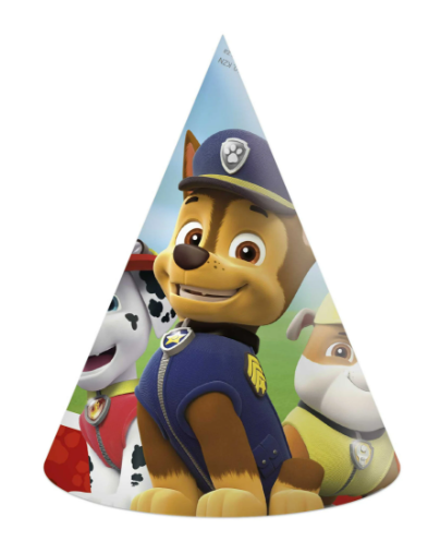 Lot de 15 Paquets de 6 Chapeaux de fête Paw Patrol/Patrouille ( 1 e /pcs )