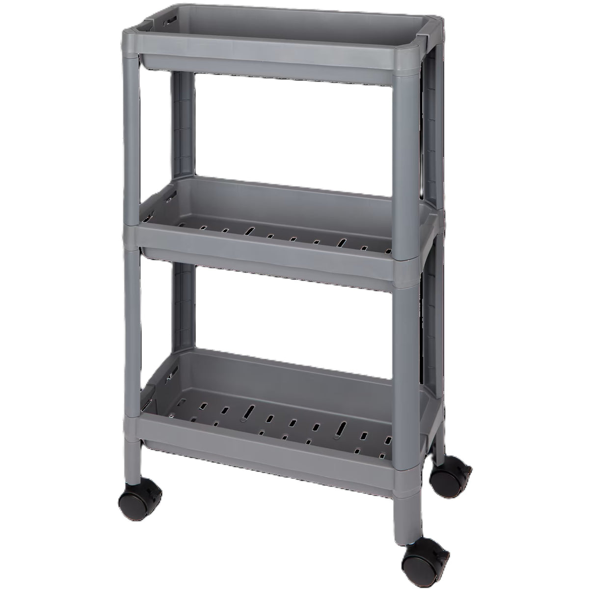 Etagère sur roulettes, chariot de salle de bain, organisateur de cuisine, armoire étroite à 3 niveaux.
