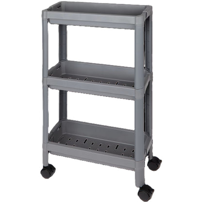 Etagère sur roulettes, chariot de salle de bain, organisateur de cuisine, armoire étroite à 3 niveaux.