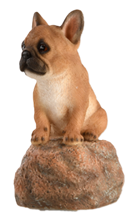 Lot de 15 Statues chien Bouledogue