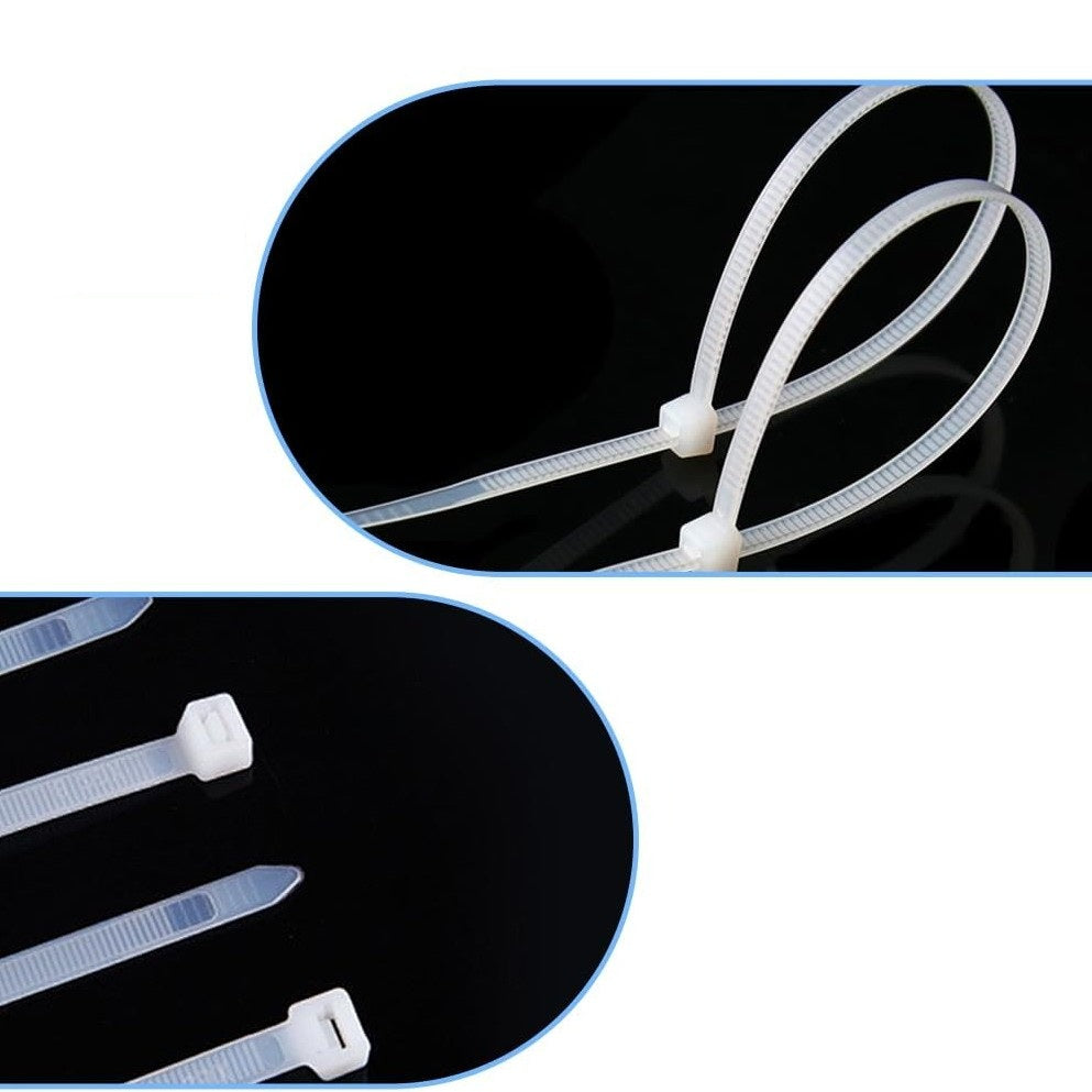 Colliers de serrage Werckmann 100 mm | 100 pièces - Blanc