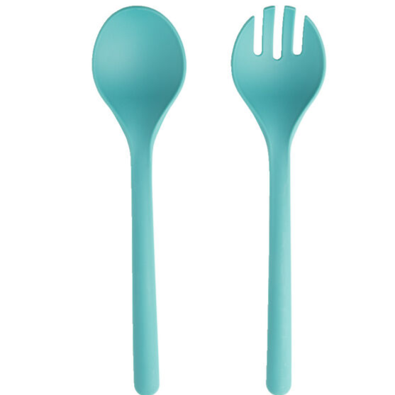 Set de 2 couverts à salade en mélamine Bleu