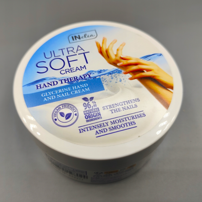 Crème mains et ongles à la glycérine, régénérante et hydratante, 200 ml Vegan 96 % Ingrédient Naturel