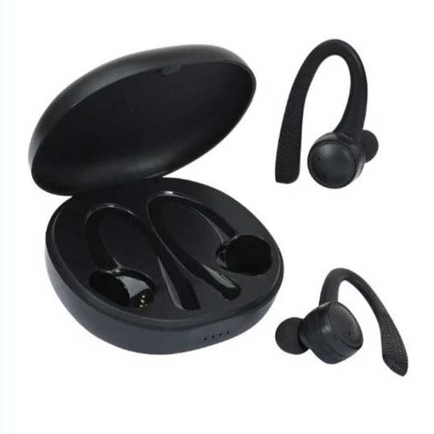 4 Ecouteurs Sans Fil Bluetooth avec crochet d'oreille en silicone