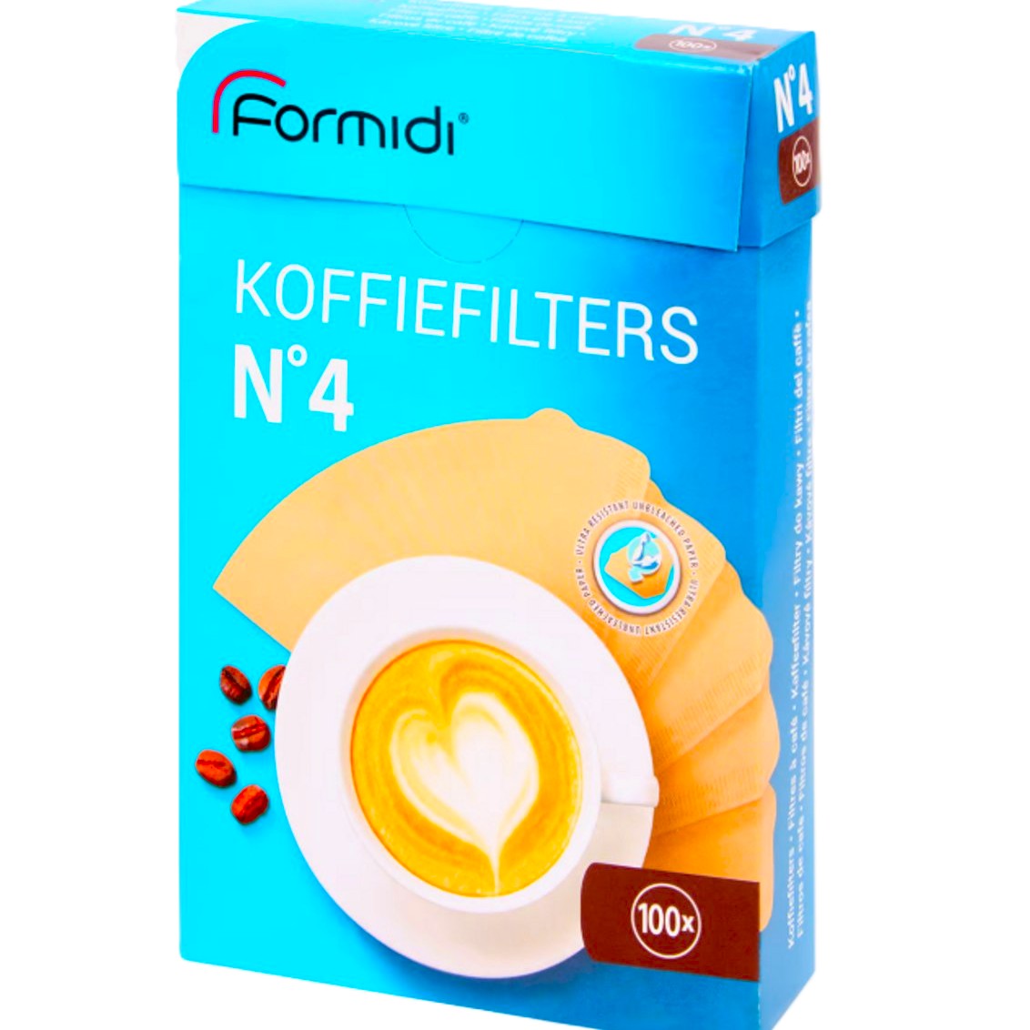 Boite de 100 Filtres à Café 100 % Végétale N°4