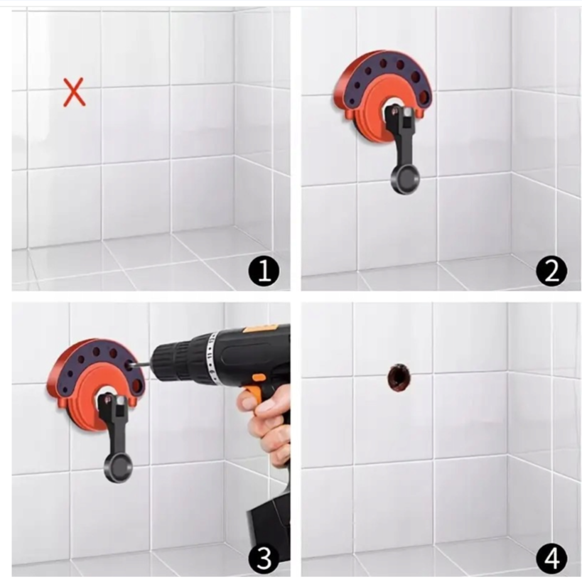 Jeu de forets diamantés + positionneur Werckmann