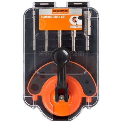 Jeu de forets diamantés + positionneur Werckmann