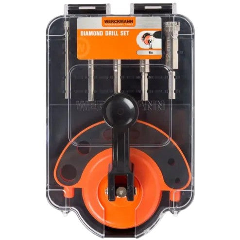 Jeu de forets diamantés + positionneur Werckmann