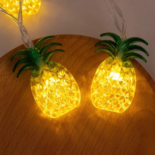 21 Guirlandes Lumineuse 20 LED Ananas / Cerise / Cactus /  Fleur