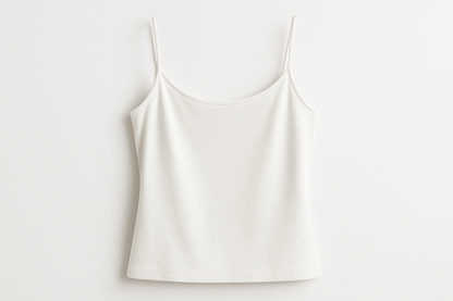 haut femme fine bretelle blanc