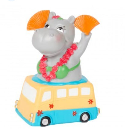 Lot de 15 Statues Hippopotame en polyrésine