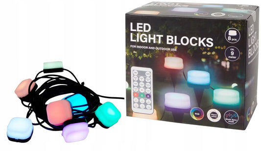 Guirlande de jardin à planter Lumineuse LED 9 Mètres avec Télécommande