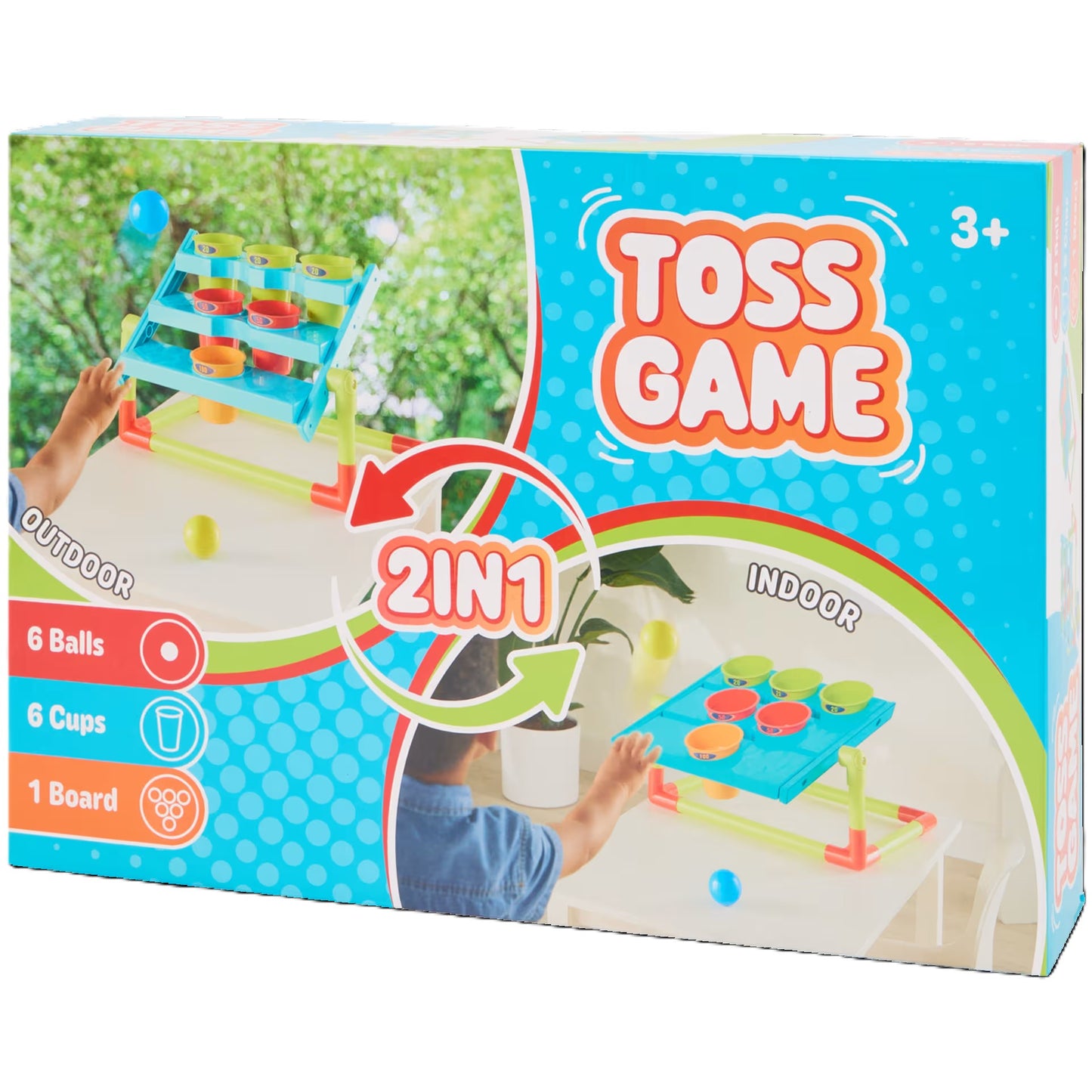 6 Boites de Jeux de lancement de balles " Le Toss Game 2 en 1 "