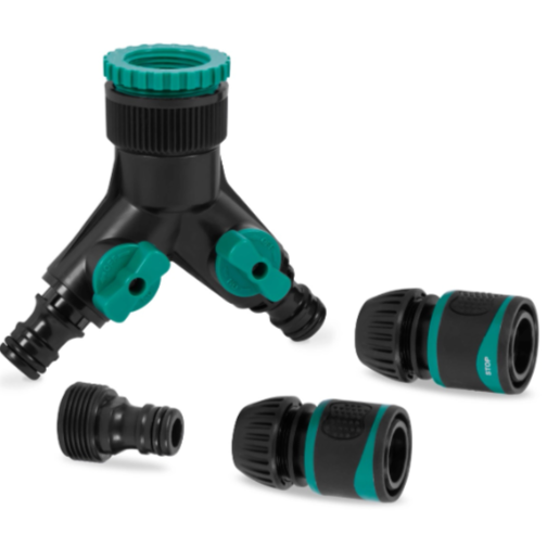 Connecteur de robinet à 2 voies Ferm  Raccord de robinet double