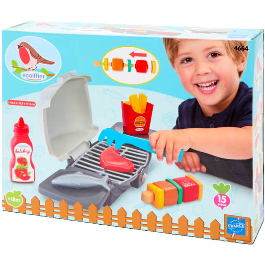 Jouets Ecoiffier Le Barbecue + 15 Accessoires Inclus - Dès 18 Mois - Fabriqué en France