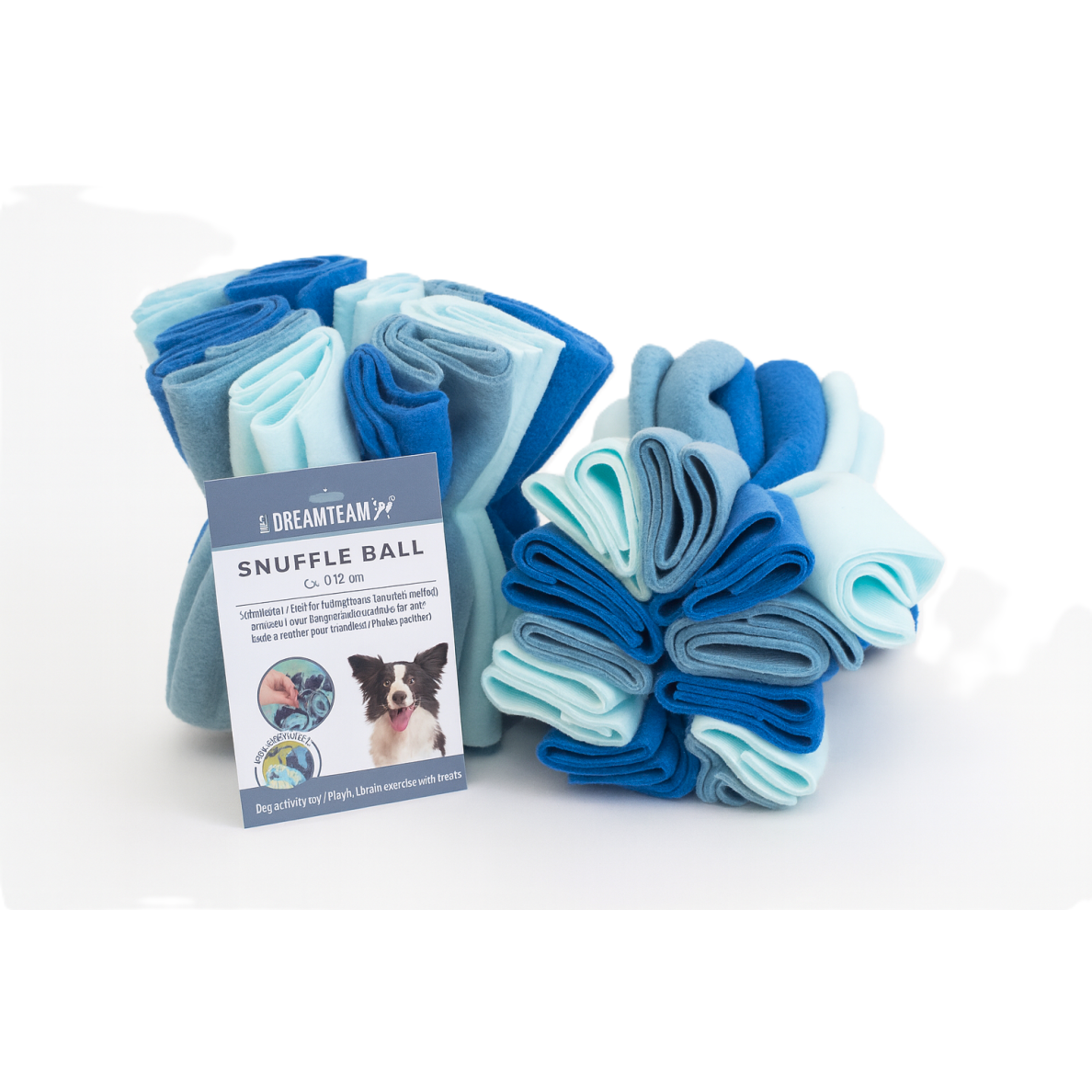 Balle renifler pour chien, Ø 12 cm bleu