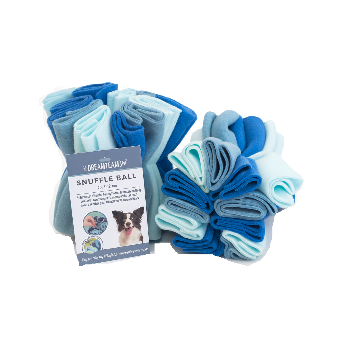 Balle renifleur pour chien, Ø 12 cm bleu