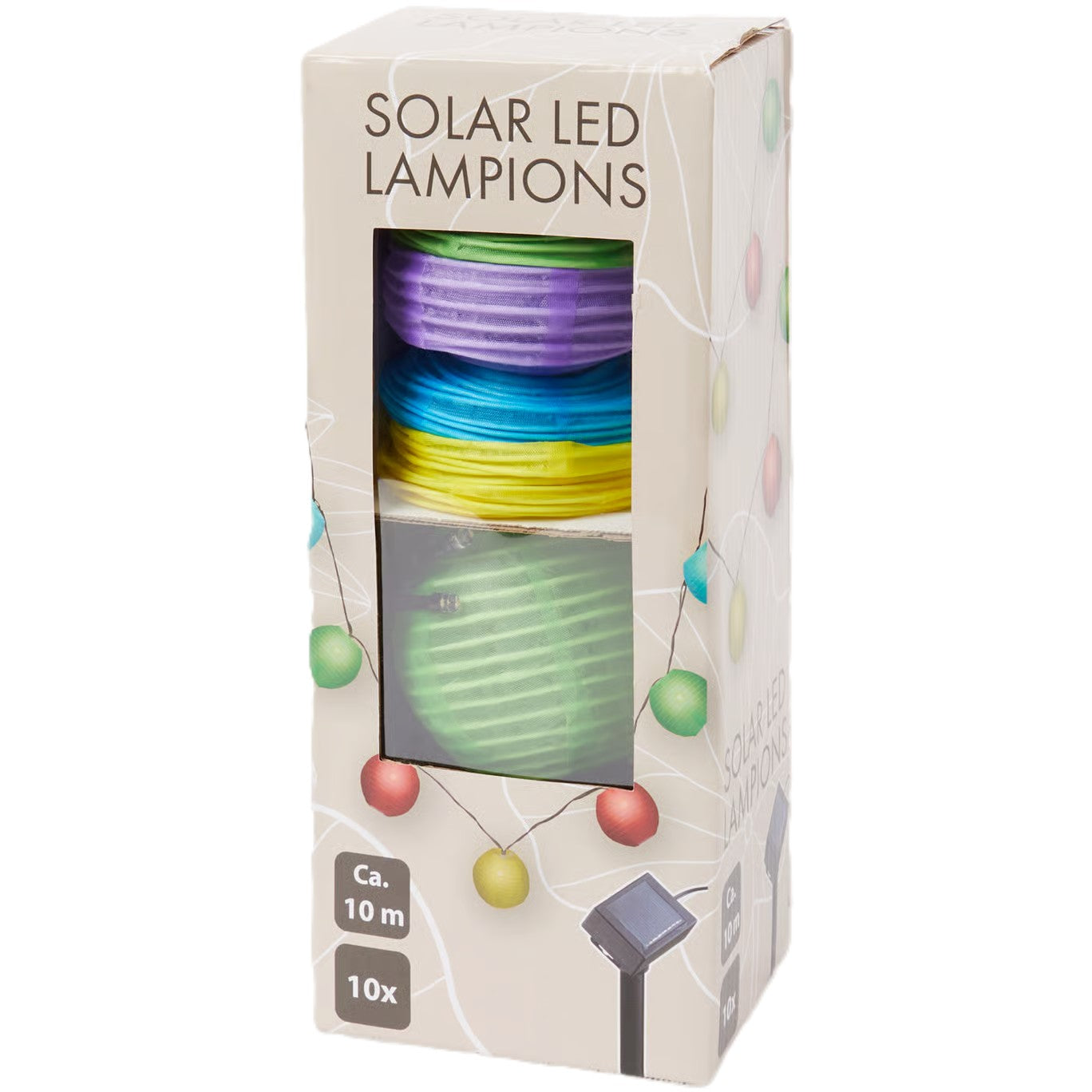 19 Boites de Guirlandes Lampions Solaire à Led 10 mètres
