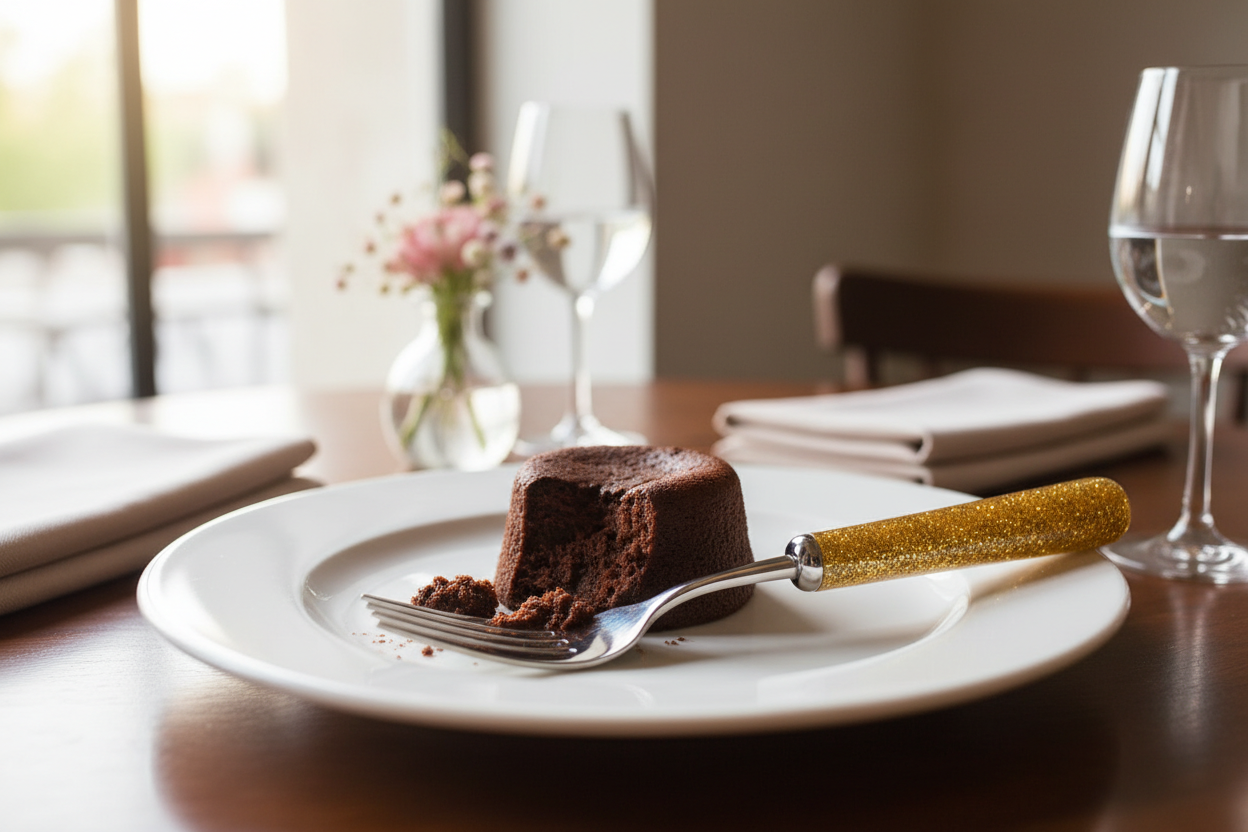 le bout de la fourchette niveau des piques est metal silver