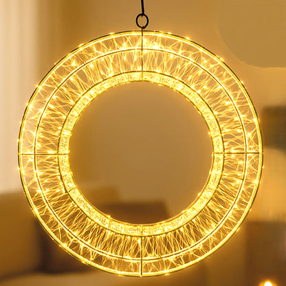 5 Boites : Couronne lumineuse LED Ø 36 cm, cercle LED 360 diodes USB