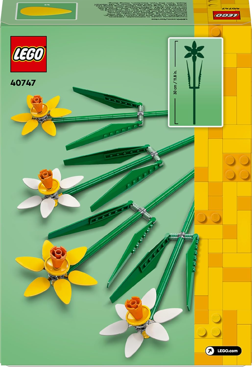 LEGO Creator 40747 Les Jonquilles, Kit de Construction de Fleurs Artificielles