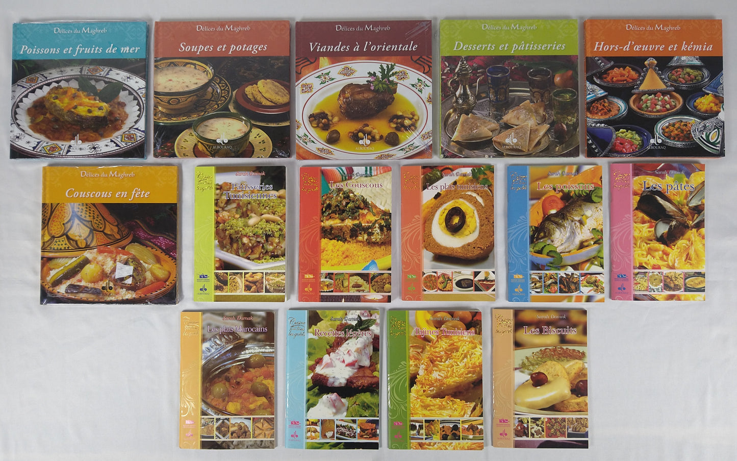 Lot de 15 livres de recettes de cuisine ( 0.46 e /pcs )