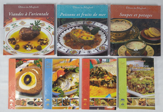 Lot de 7 livres de recettes de cuisine ( 0.50 e /pcs )