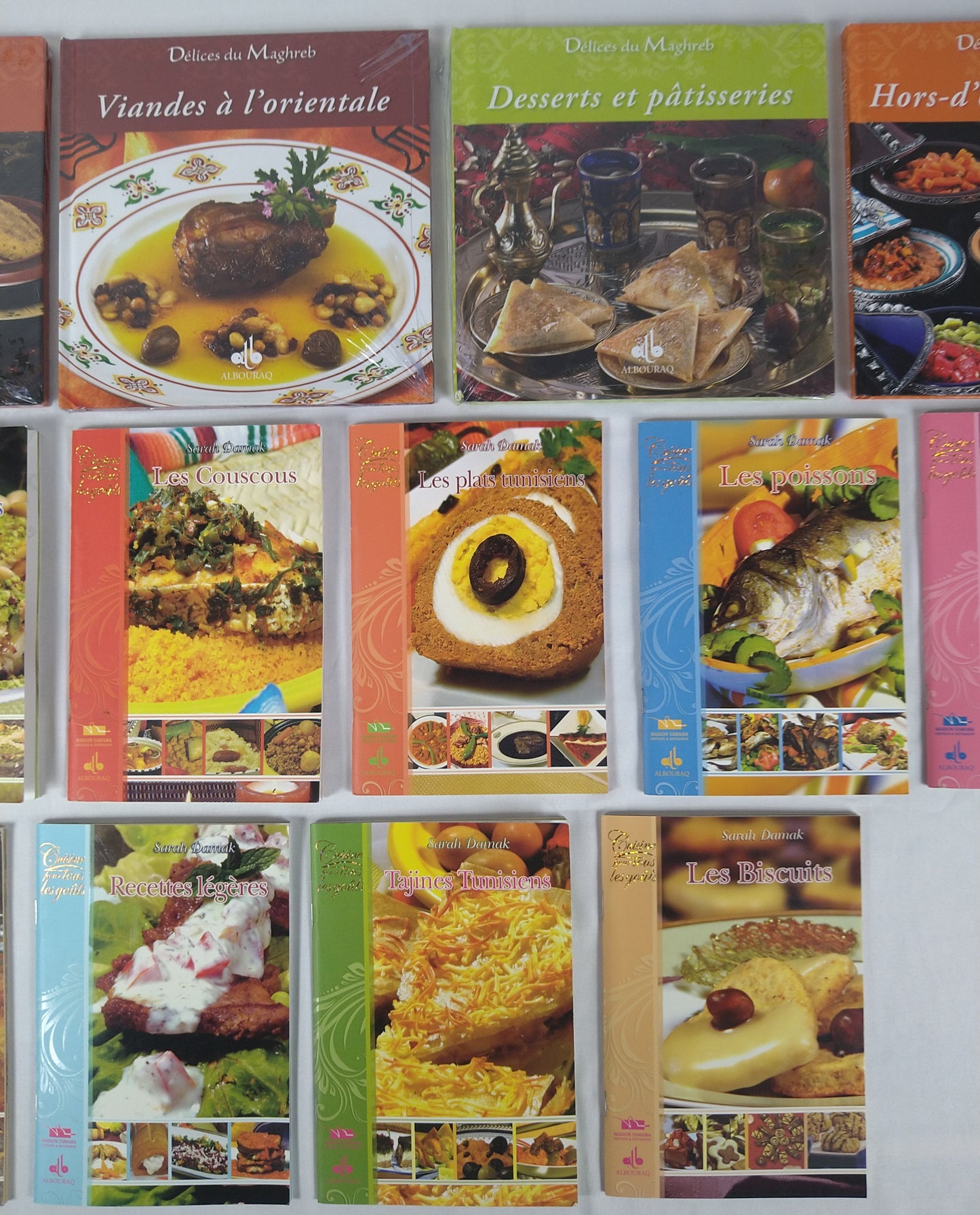 Lot de 15 livres de recettes de cuisine ( 0.46 e /pcs )