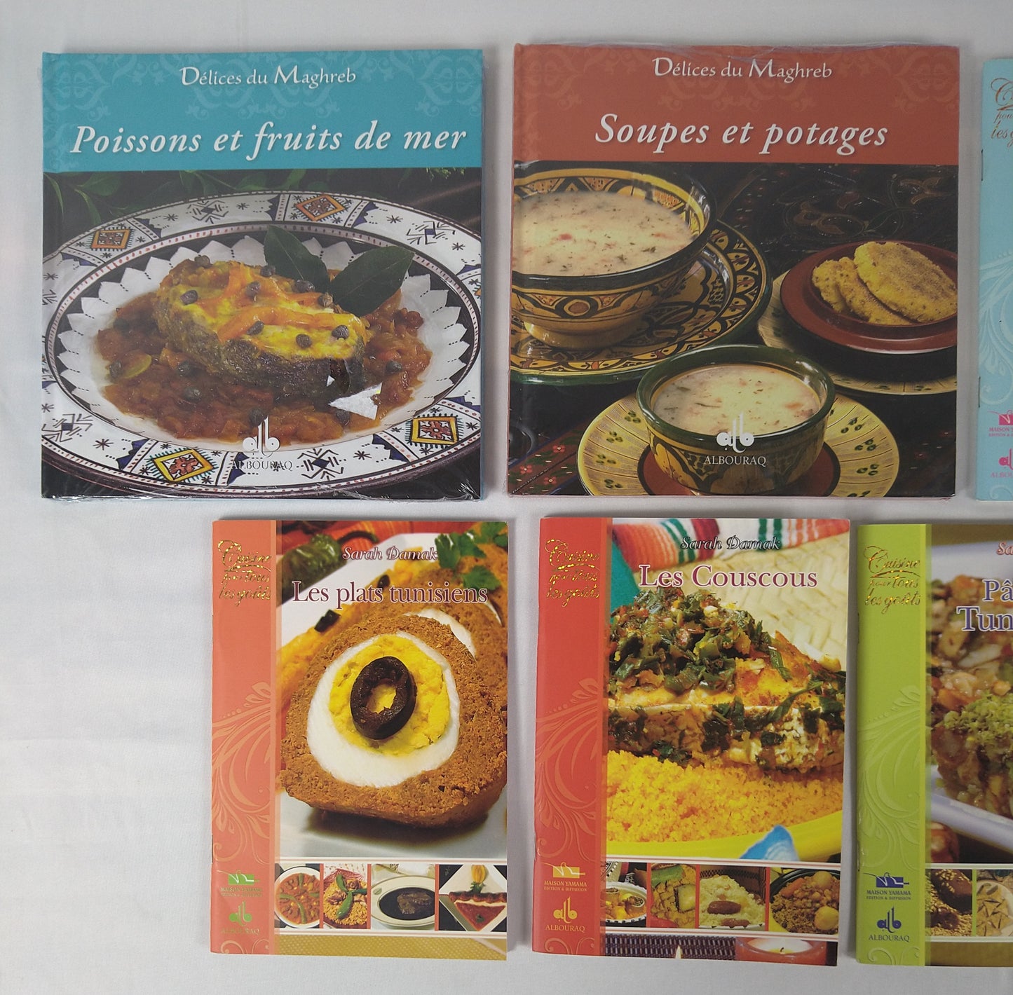 Lot de 8 livres de recettes de cuisine ( 0.50 e /pcs )