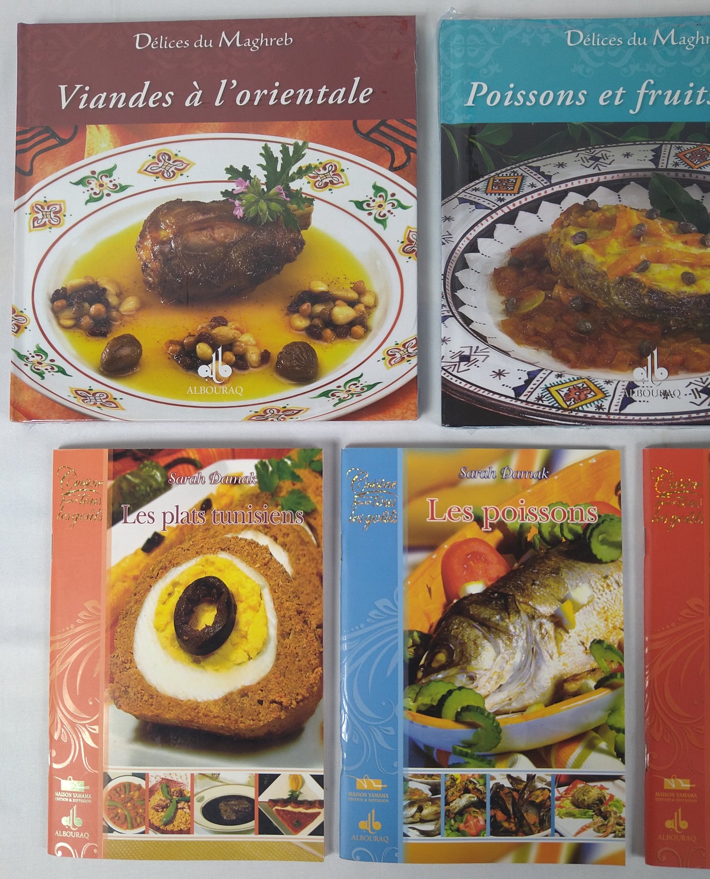 Lot de 7 livres de recettes de cuisine ( 0.50 e /pcs )