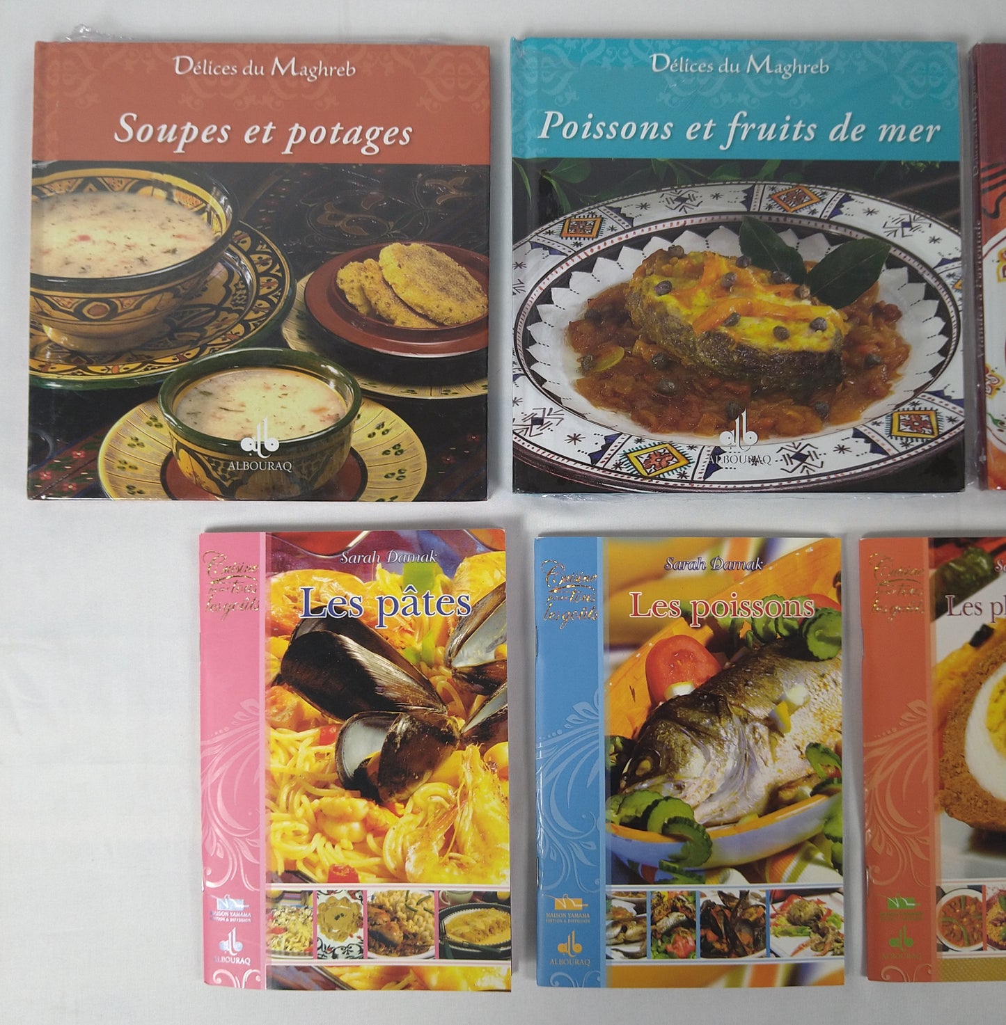 Lot de 9 livres de recettes de cuisine ( 0.50 e /pcs )